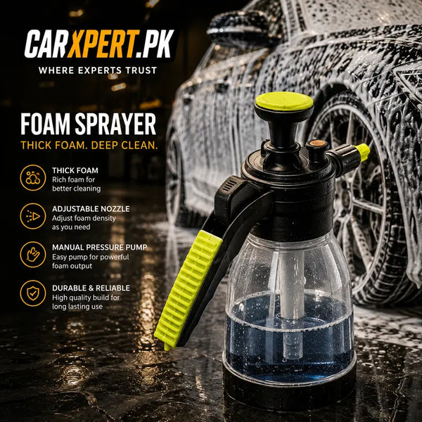 2L Portable Handheld Pressure Water & Foaming Spray Bottle | Car Wash & Garden Sprayer