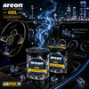 Areon Gel Car Air Freshener – Black Crystal, Passion & Wish (60 Days)