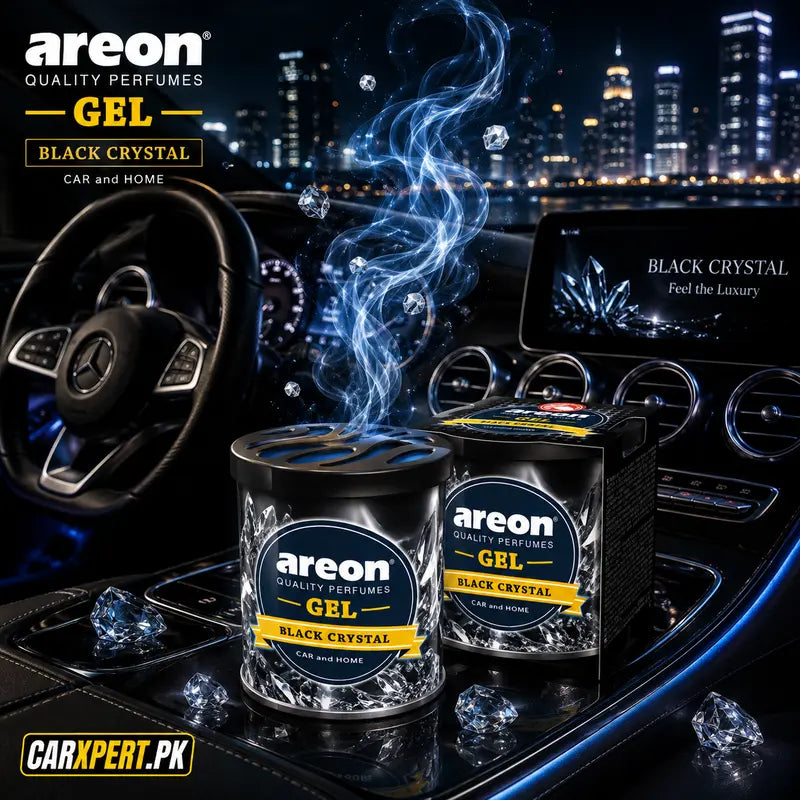 Areon Gel Car Air Freshener – Black Crystal, Passion & Wish (60 Days)