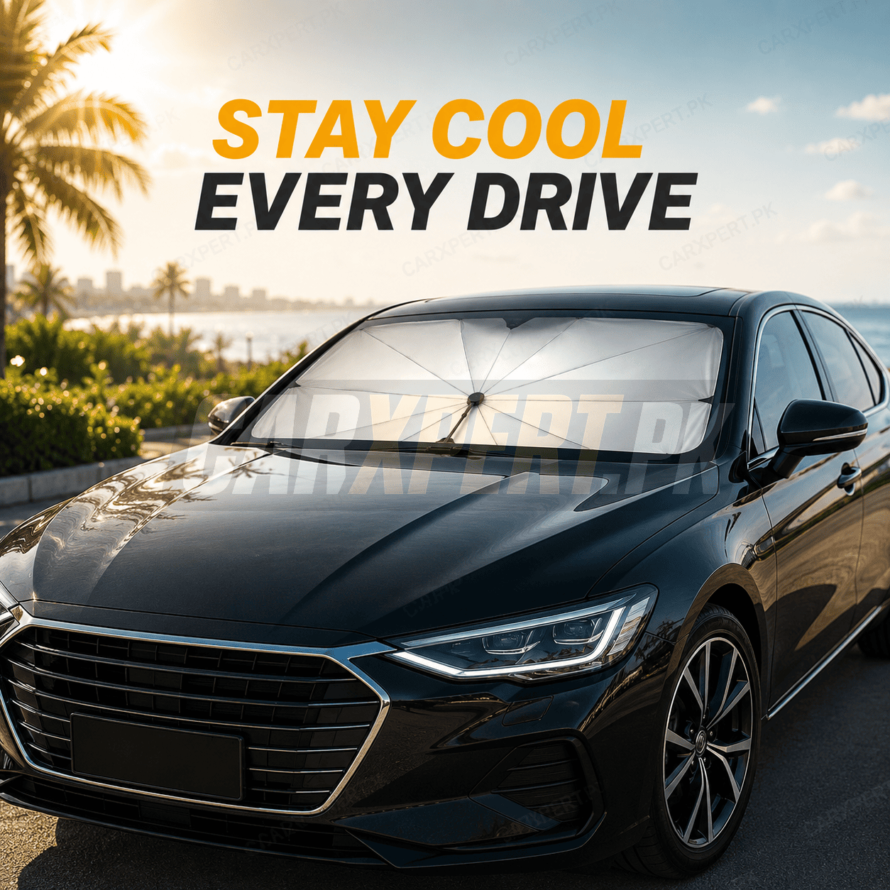 Universal Car Umbrella Windshield Sun Shade | Foldable UV & Heat Protection